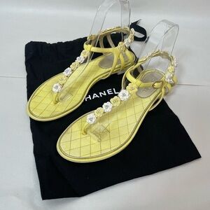 Chanel Interlocking CC Logo Sandals